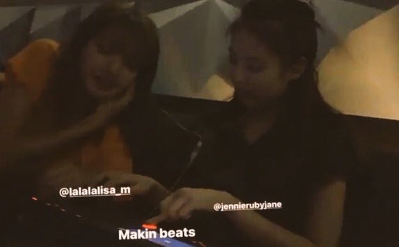 Here is a video of Tommy Brown saying how he fell asleep in the studio while working with  @BLACKPINK and after waking up 8 HOURS later, they were still working, non stop!Here are some pictures of Jennie and Lisa "making beats" and working on music