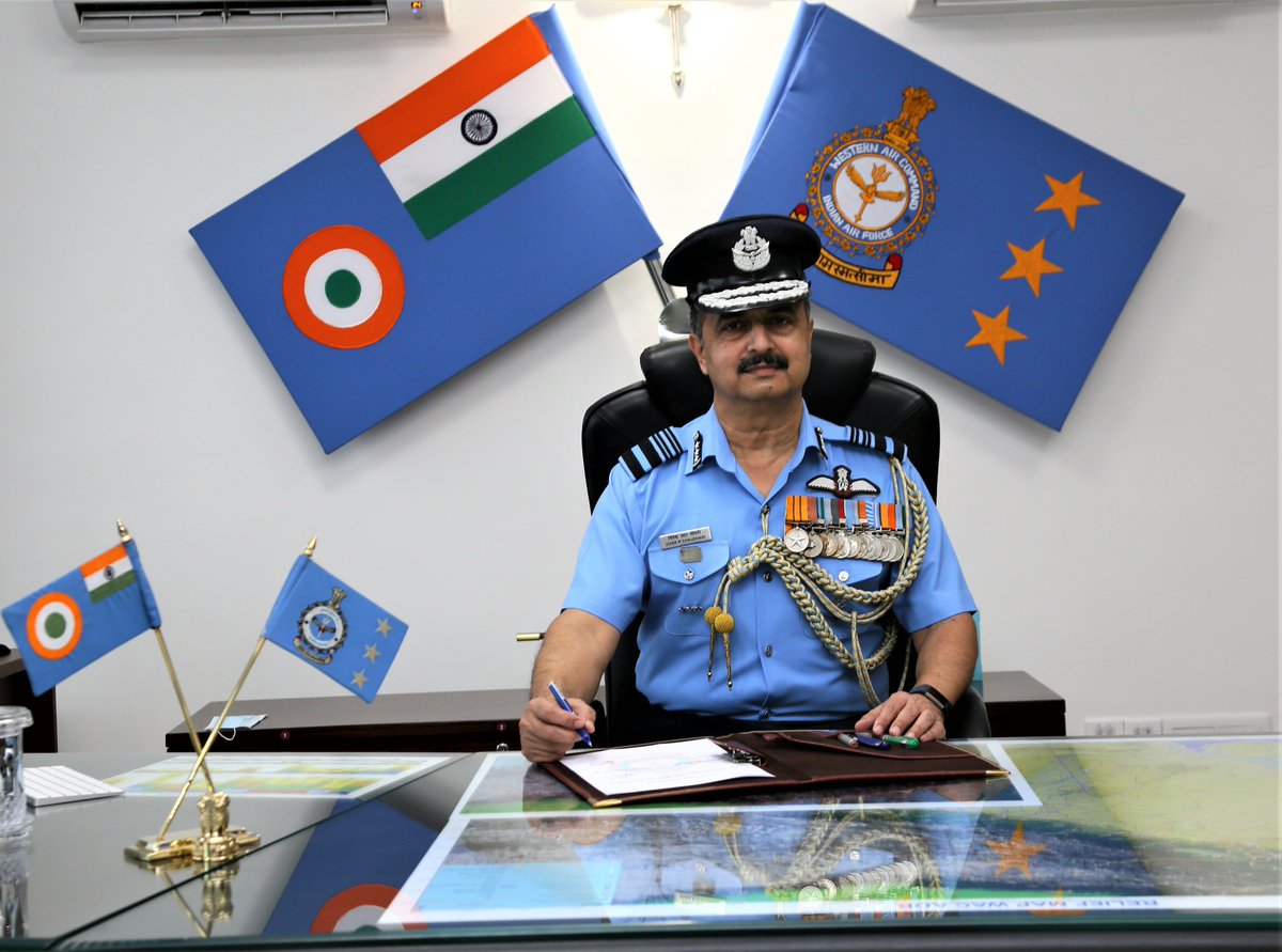 Air Marshal VR Chaudhari AVSM VM takes over as Air Officer Commanding ...