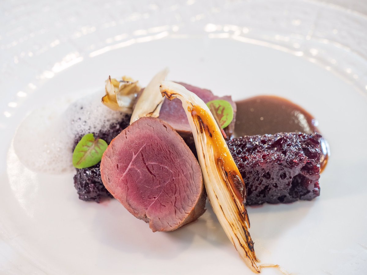 Tierno y jugoso Corzo adobado, endivias encurtidas y suero de nata, by @be_fraire 

Abrimos en agosto, de martes a sábado. Calle Ayala 27.  Tel: +34. 91375 9883 

#corzo #caza #verano #agosto #comerenagosto #restaurantesmadrid #lugaresbonitos #etimo #guiarepsol #solesrepsol