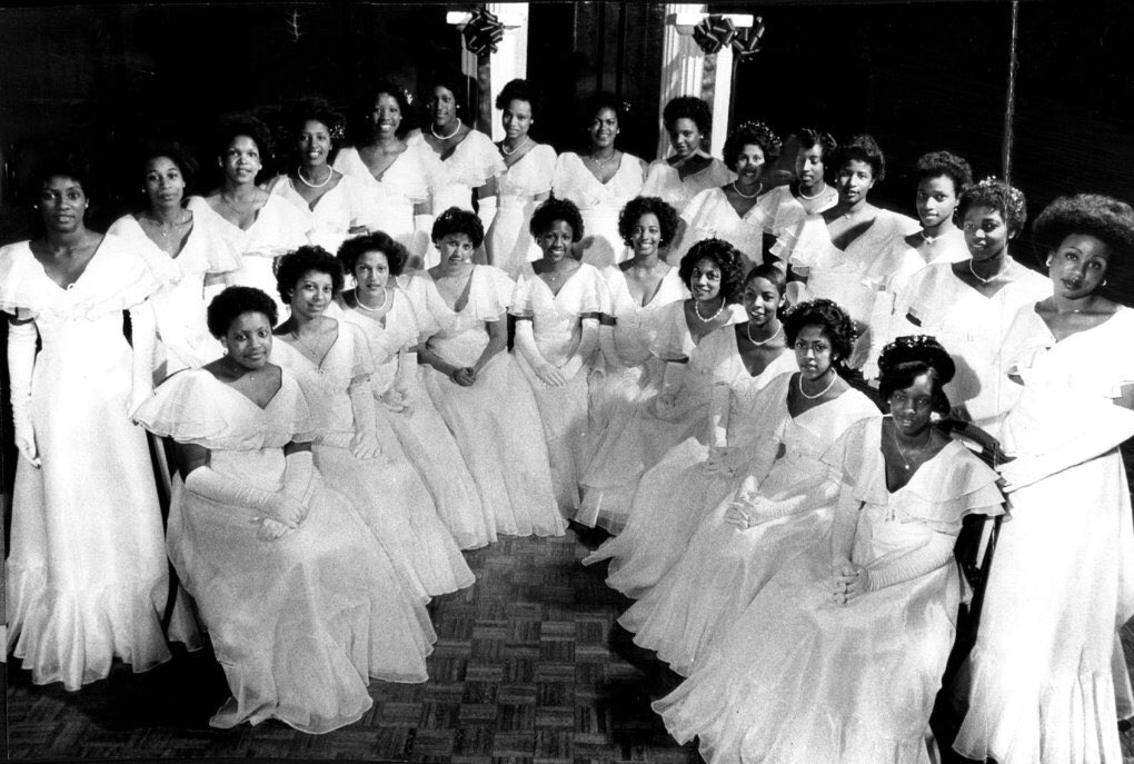 Brown Skin Girl portrays a debutante ball, which have been commonplace celebrations of young women among African Americans since the early 20th century. The girls debuted here were also honored for their academic and career succes.