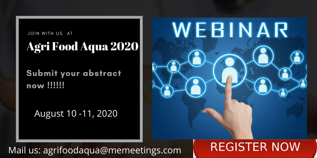 RussellEliza12's tweet photo. Only 10 days  left! Be a part of #Webinar on  #3rd #International Conference on #Agriculture, #Food and #Aqua is going to be held on #August 10 -11, 2020 
Hurry up !!!! #Book your slot now.
https://t.co/ctxrKb1cJ3 https://t.co/XEB4LfdknA