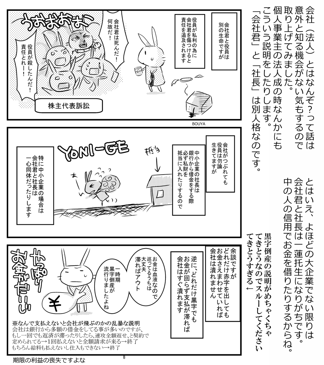 (3/6)
唐突に始まる会社法講座 