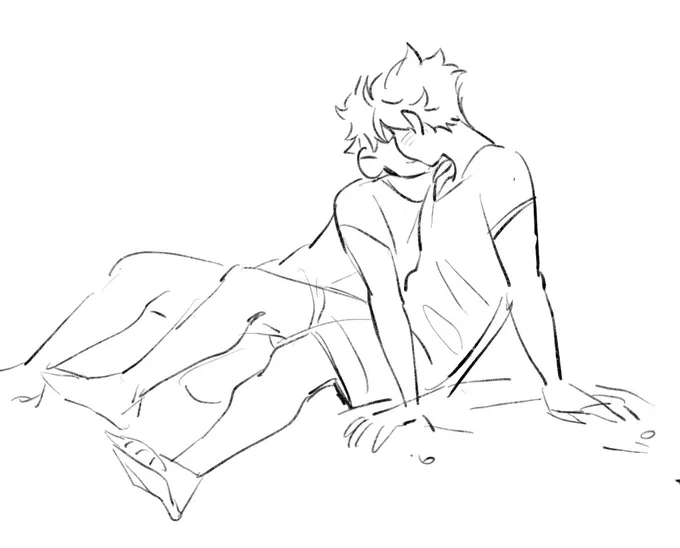 doodling a little oihina and also what if it was lesbians 