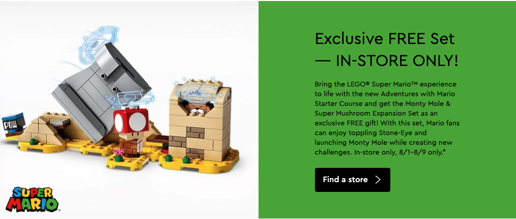 chindaniel's tweet photo. Seriously @LEGO_Group? We are in the middle of the worst #COVID19  pandemic and you are using an in-store #mario exclusive to entice people to crowd the malls?  It's not like you don't already have an efficient #lego online store at https://t.co/OVpTBptvOR https://t.co/DWpag0zgcP