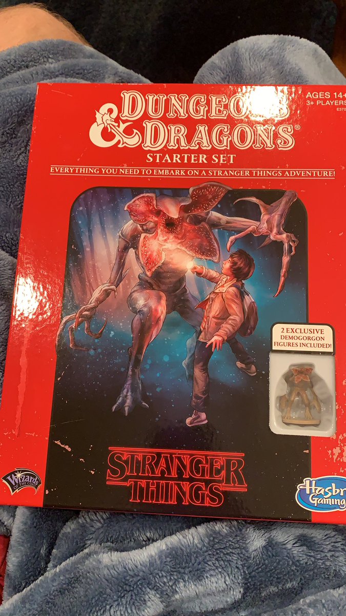 STRANGER THINGS DUNGEONS AND DRAGONS: I haven’t played this one and it is not technically mine but I love novelty things so 1980s/5