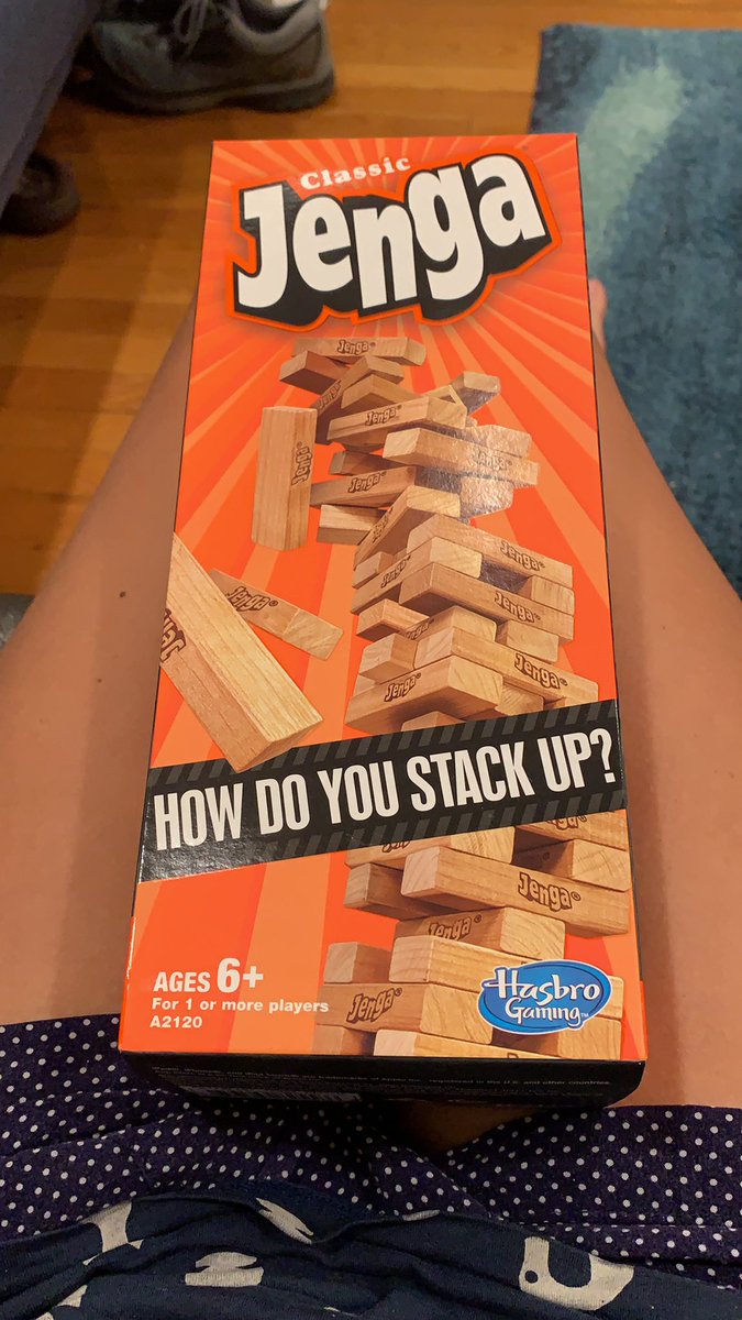 JENGA: in college I worked the 12-2 am shift at the library and the custodian and I would play Jenga. 4/5, miss u Mauricio