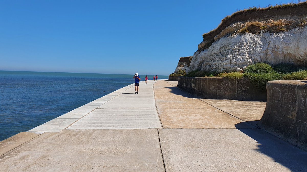 Benpppp's tweet photo. Day 6 #500 miles.  21 km Birchington to Whitstable. 36 degrees. A scorched march. Brutal but made better by great company and support! Still time to join or support. Text "hope" to 70123 to donate £5. #acurecantwait #silaspullenfund @BrainTumourOrg @themightyboy11 https://t.co/Mi59pEVKIg