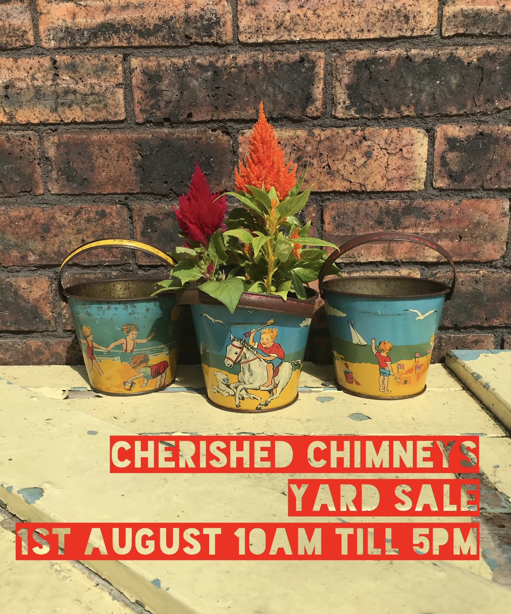 Setting up for today’s sale ... lots of bargains to be had , Chimney pots , plants and vintage goodies. 34 Station Street Longport , Stoke on trent ST64NA #yardsale #stoke #loveyourgarden #exteriordesign