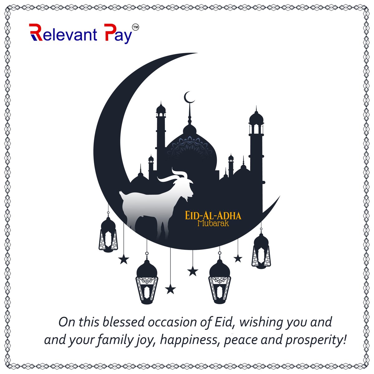 Relevant_Pay's tweet photo. RelevantPay Wishing you a very happy and prosperous EiD
#eid #eidmubarak #RelevantPay #online #onlinemoney #onlinerecharge #safeandsecure #onlinetransaction #postoftheday #followfordeals #dmfordetails https://t.co/VmvmAw315p