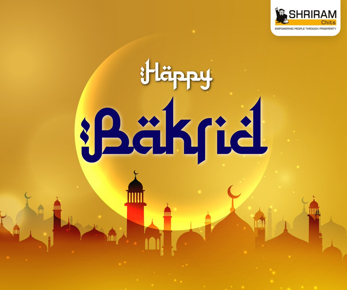 Shriram_Chits's tweet photo. Bring in light and joy in your lives through the darkness prevailing around the world. This Bakrid, let’s maintain physical distancing and safeguard our loved ones. Shriram Chits wishes everyone a happy Eid-al-Adha!

#bakraeid #eidaladha2020 #happiness https://t.co/G7wttOFpbv