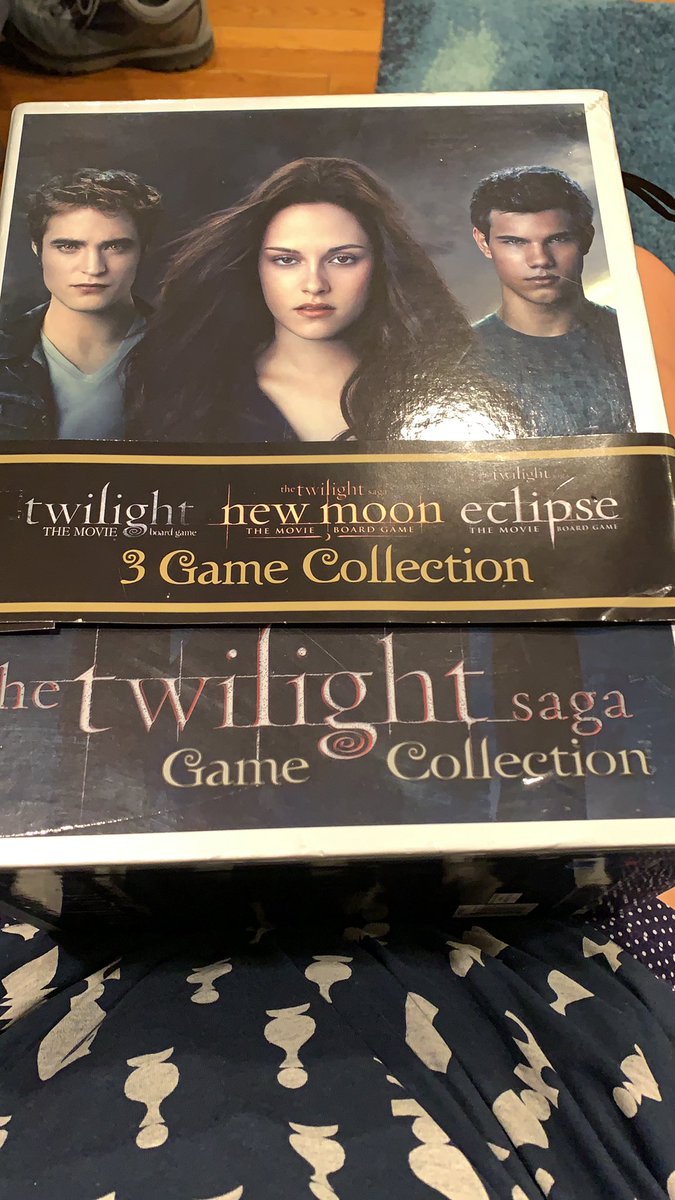 THE TWILIGHT SAGA THREE GAME COLLECTION: given to me FOR FREE by Mr. E of Mr. E’s Game World, who couldn’t price it low enough to sell it. I love him. A prized possession. 5/5 