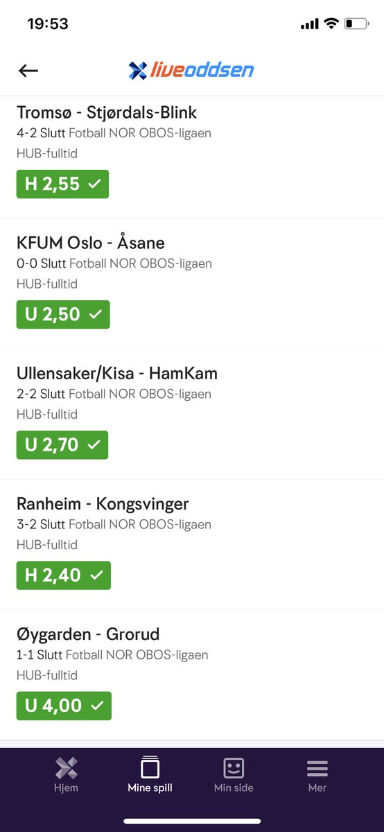Må si meg fornøyd etter gårsdagens bong!