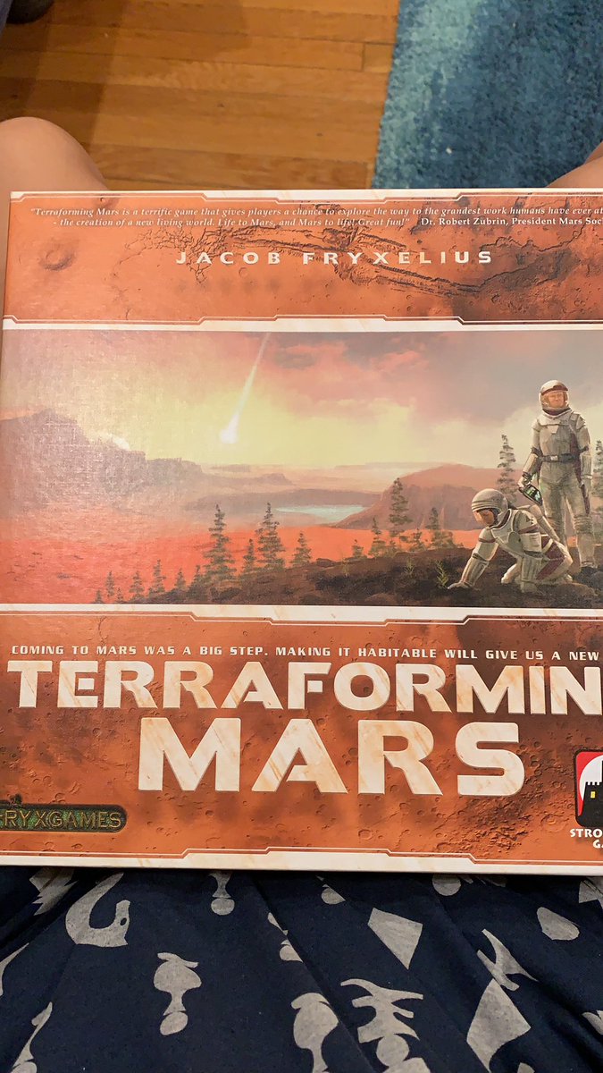 TERRAFORMING MARS: ah yes, we all agree what will drive the eventual terraforming of my second favorite planet...capitalism. 3.4/5  -> 