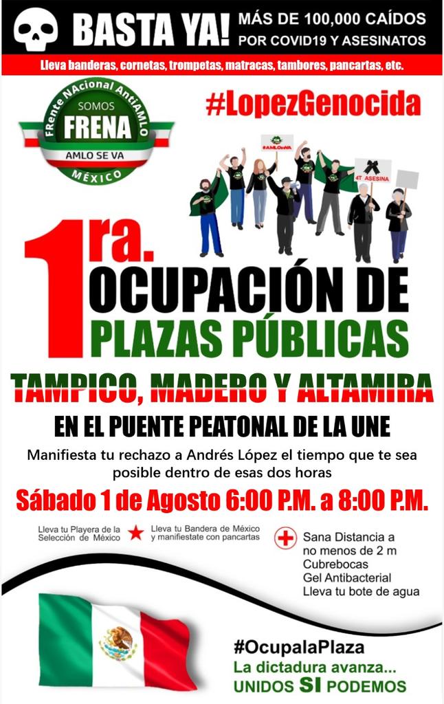 Flor68677093's tweet photo. No falte México nos necesita, no es Hoy Cuando?
#SomosMexico
#AmloALaCarcel https://t.co/IbcY2BsaGR