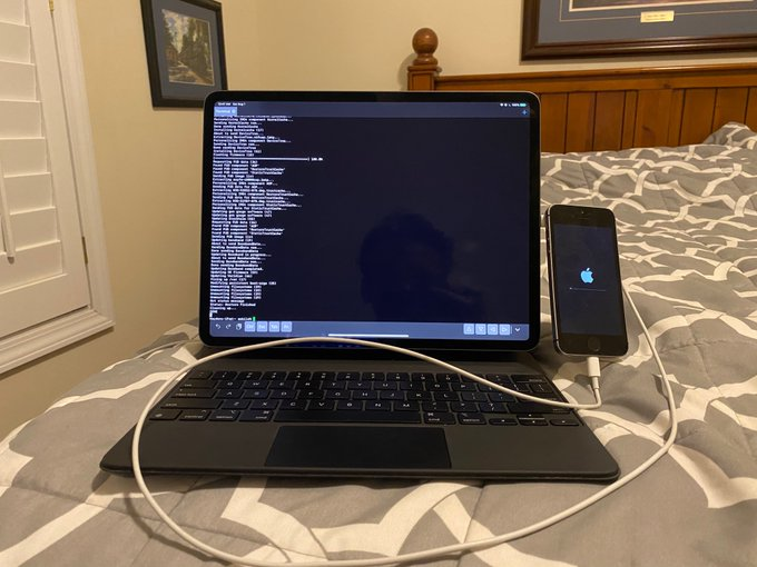 Yalujb's tweet photo. Procursus now has the ability to restore an iOS device from an iOS device (dev - @Diatrus). #Procursus #bootstrap https://t.co/75BsdBdWMw