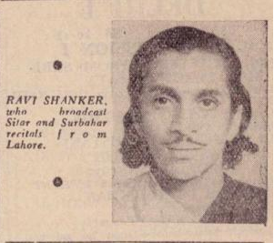30. Pandit Ravi Shankar 1941, 1942. India's most famous musician, brilliant pupil of Ut Alauddin Khan, introduced the music of the subcontinent to the world, Photos taken when the young musician was part of his brother Uday Shankar's orchestra.