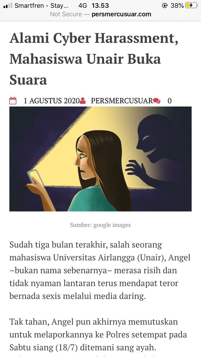 -uner Hati2 sama mahasiswa inisial MYI antropologi 2016, s*nge berkedok agama, aku korbannya. Fyi temen seangkatannya juga pernah jd korban sex harrassment dia dan sekarang kasusnya lagi diurus di dekanat