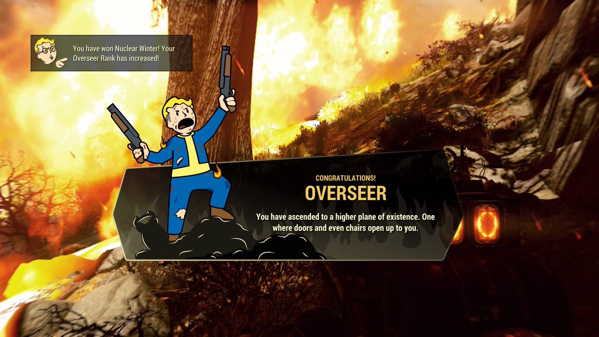 VPTourist's tweet image. Who says there’s no I in team!?#teamofone #fallout76 ‘tactical effort rather than gun-ho’ (sorta 🤣🤣🤣) Even better when ye do the score as well.