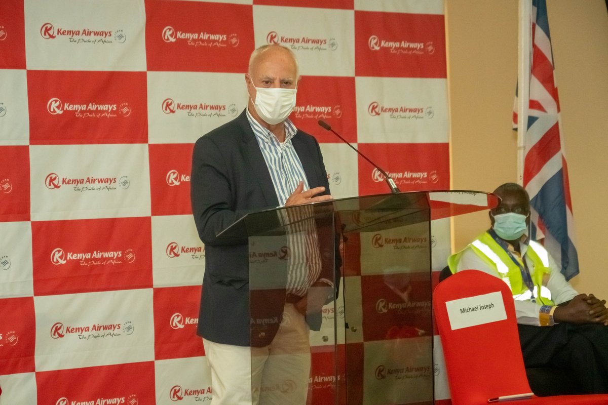 "Resuming international flights is more than the movement of people and goods from one point to the other. It's about connecting businesses to markets, uniting families &amp; friends and reigniting economies." Michael Joseph Board Chair, Kenya Airways #KQClearForTakeOff