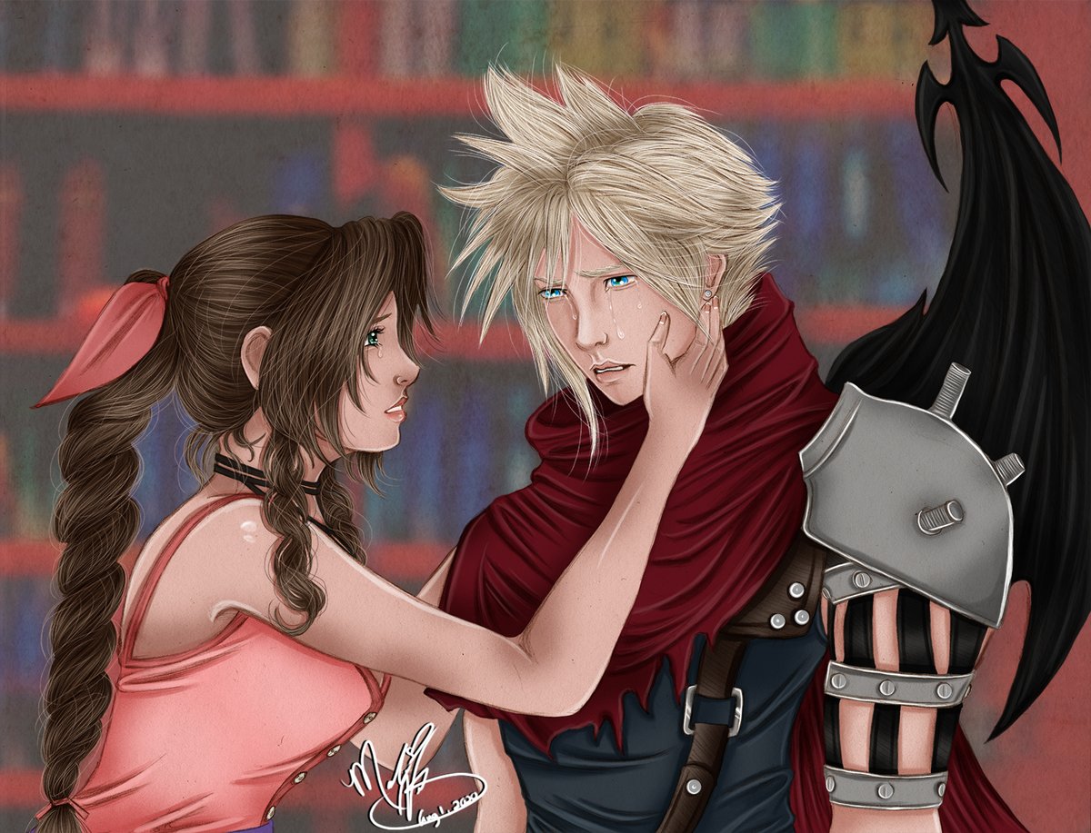 2cryheart_'s tweet photo. "I didn't think I'd ever find you. I'm so sorry."
"It's okay. You found me. I'm right here." 
 #Clerith #KingdomHearts #CloudStrife #AerithGainsborough #Cloud #Aerith #Aeris #Cleris #Clorith #FinalFantasyVIIRemake #FFVIIRemake #FFVIIR #FF7R #FinalFantasy7Remake #FF7Remake #KH https://t.co/bnRlCKpWmH