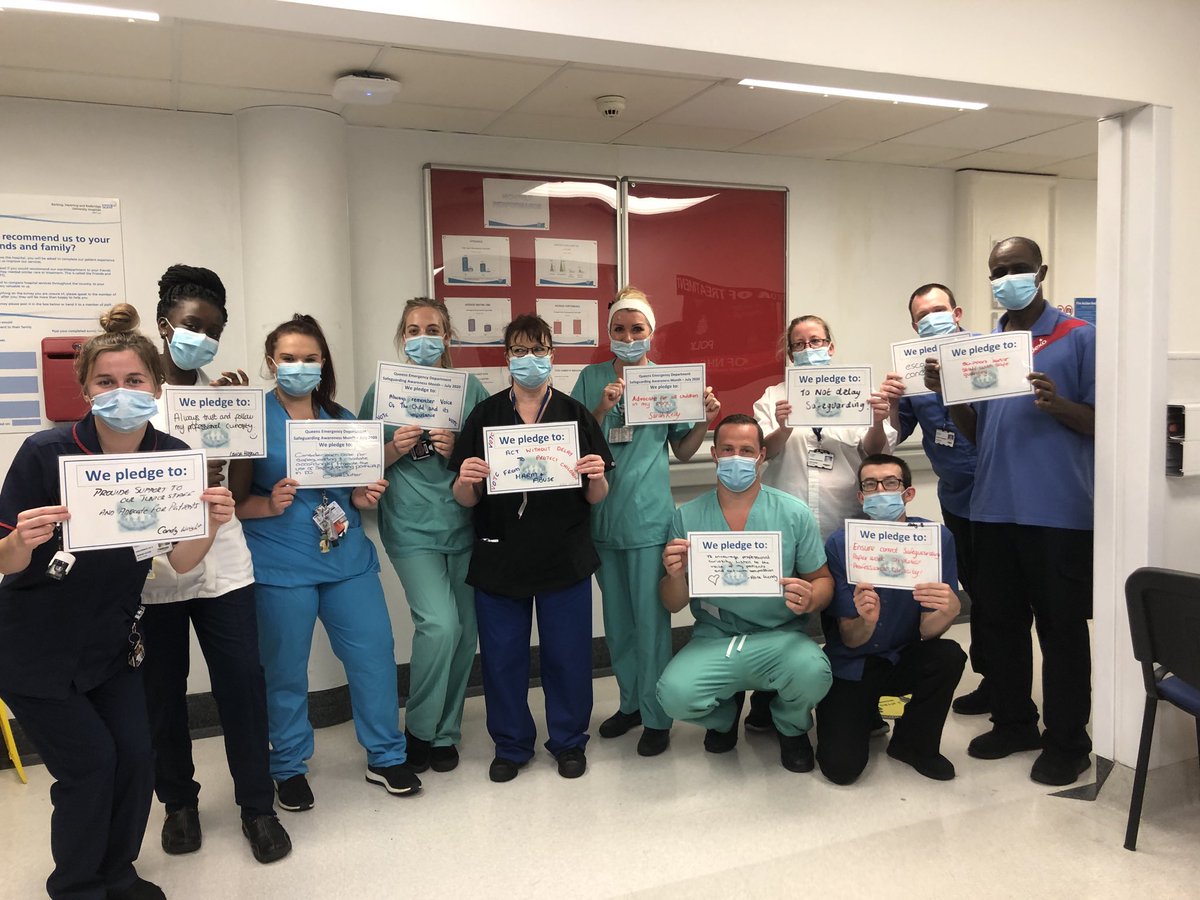 Queens ED pledging to demonstrate more awareness after safeguarding awareness month. #protectingourvulnerablepatients