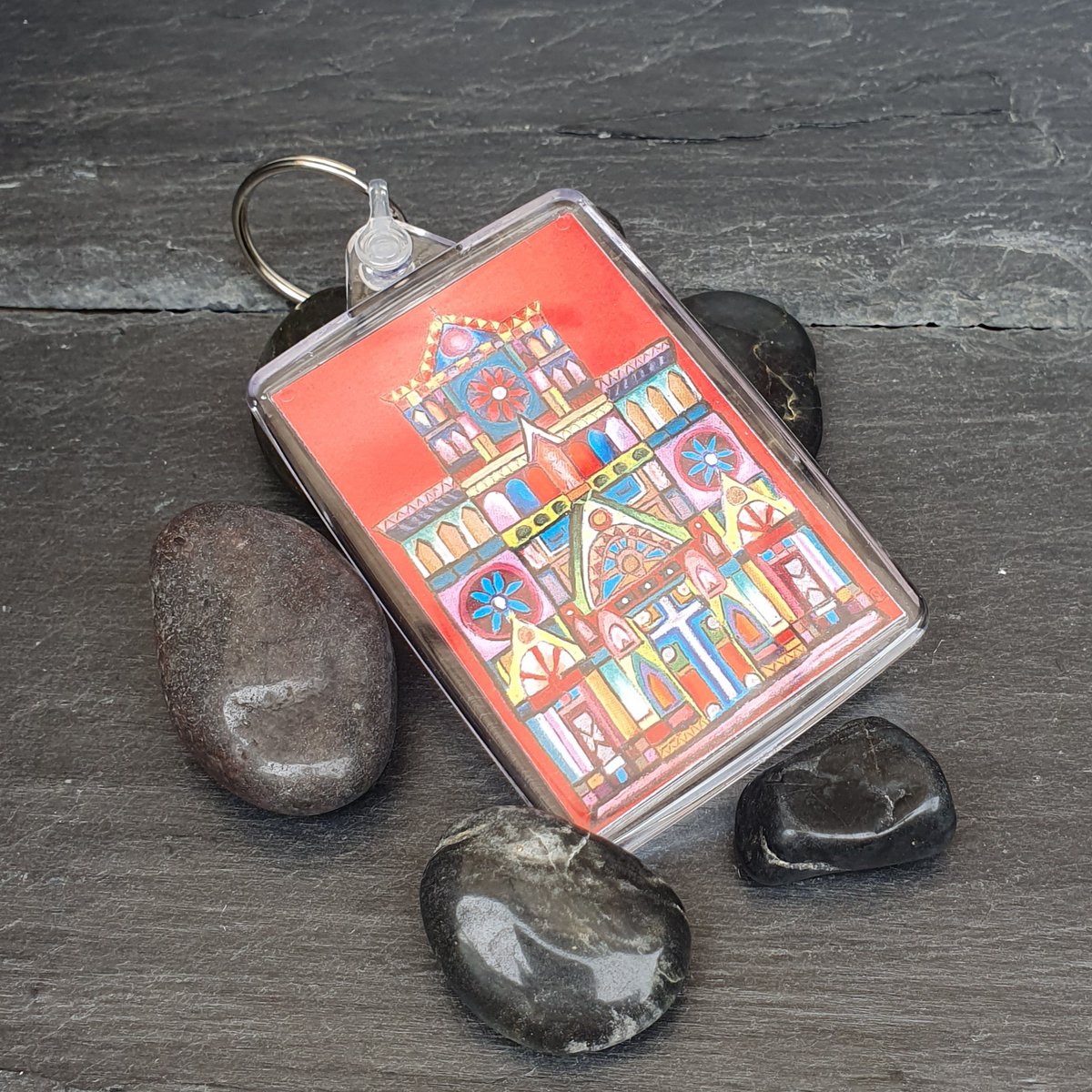 IantheGalleria's tweet photo. René Portocarrero influenced Il Duomo Florence in oil pastel, as a keyring from our sample pack from #CreativeForge
#AMZart #FlorenceCathedral #Florence #Italy #creativebizhour #handmadewithlove #HandmadeHour #Crafturday #UKGiftHour https://t.co/7v68IKtscc
