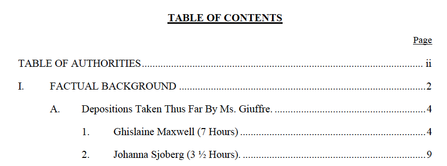 Whether she was avoiding questions or not, it looks like (pg 1927) that  #GhislaineMaxwell has 7 hours of depositions (that we're waiting to see released).