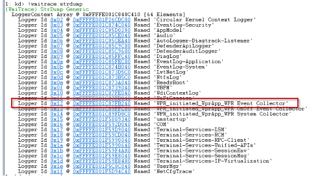 vagnerpilar's tweet photo. Extracting the log file from the #MEMORYDUMP using #WinDBG, then analyzing the #ETL file using #WPA
!wmitrace.logsave 0x12 c:\system1_event_collector.etl #DebugModeOn #WindowsInternals https://t.co/iAByp7YfBI