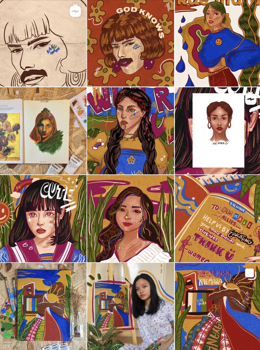 kaemara_'s tweet photo. personal acc vs art acc 🤩✨🌿 https://t.co/rpsRKgIOcs