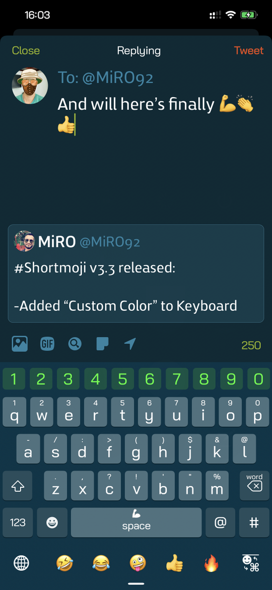 Bunluxy's tweet image. #SwipeExtenderX + #ShortMoji -&amp;gt; awesome tweaks combination