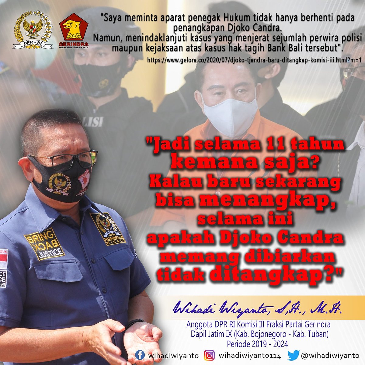"Usut tuntas agar kasus ini menjadi terang benderang".

<a href="/WiyantoWihadi/">Wihadi Wiyanto</a>
@Don_dasco

#wihadiwiyanto #AnggotaDPRRI #komisiIII #fraksipartaigerindra #dapiljatim9 #bojonegorotuban