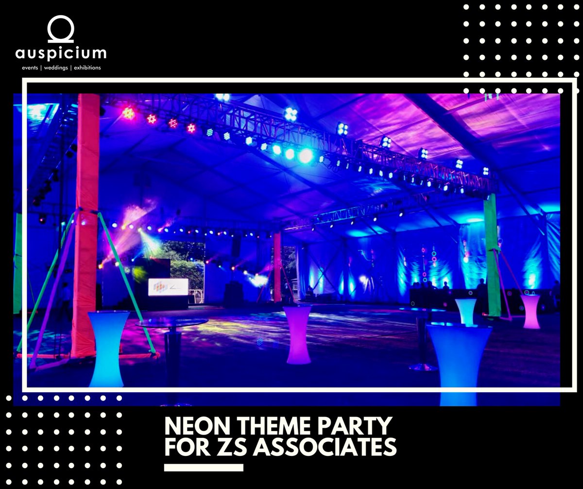 A quick slideshow of this mesmerising NEON THEME PARTY for ZS Associates.🍾

#eventmanagers #eventmanagement #innovation #creativity #art #eventplanning #eventplanner #eventstylist #partyplanner #auspicium #corporateevents #neonparty #neontheme #cocktailparty