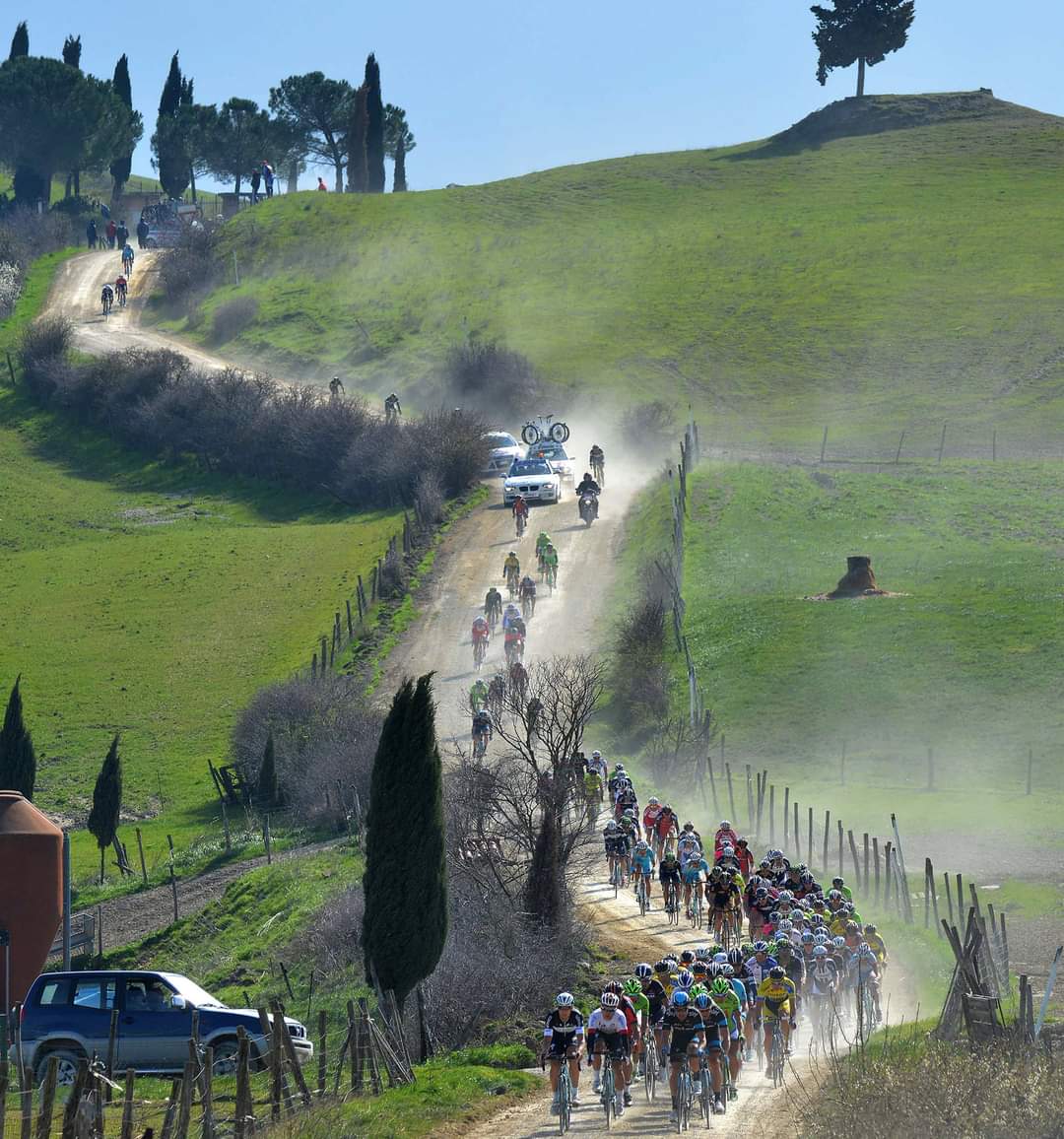 FINALLY!!!!!!!!!!!!!!!!!!!!!!!!!!!!!!!!!!!!!!
The return of racing today - STRADE BIANCHE 🙌 💥