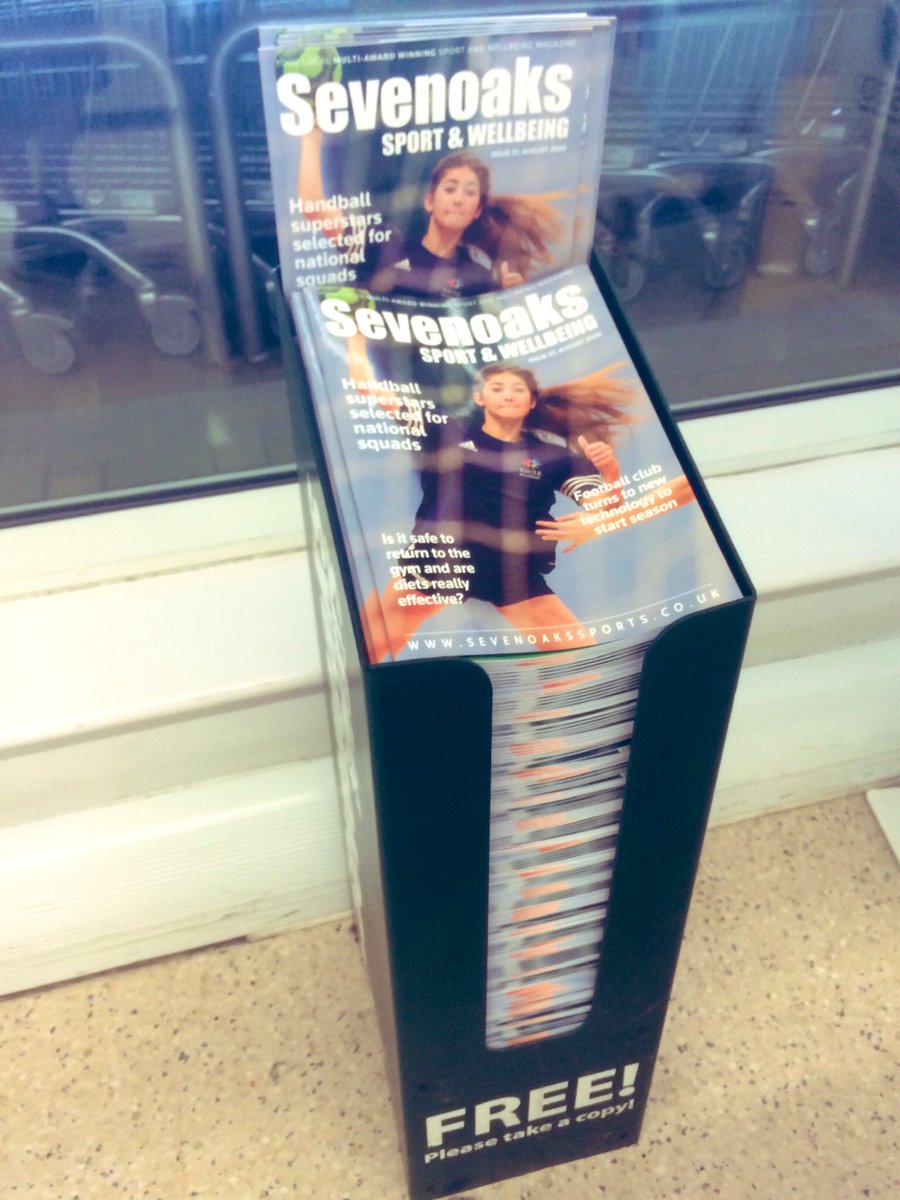 WestKentSport's tweet photo. We’re back! The August issue of @7oaksSports magazine is now available in print at various location throughout the district including @Tesco in Riverhead. Make sure to grab your copy before they all go! #sevenoaks #supportlocal #3rdbirthday #backtoprint https://t.co/A3kckpIxrU