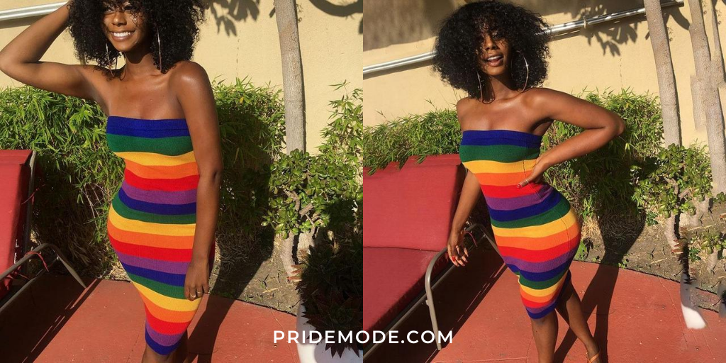 PrideMode's tweet photo. 🌈 Rainbow Stripe Strapless Dress
🌎 Free Worldwide Shipping 🌍
🛍 Shop: https://t.co/XziGyGC225
#Pride2020 #LesbianPride #QueerPride #RainbowPride #femmefashion #queerfemme #QWOC #BlackLesbian #Sapphic #LGBTQ #LGBTQts #LGBTQIA #LGBTQIApride #LGBTQIAplus #Pride #PrideMode https://t.co/jE4X1qsHCd