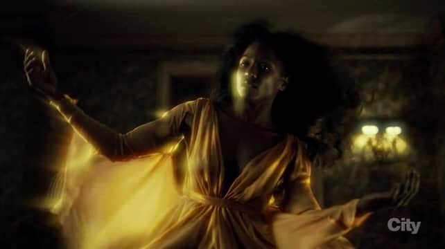 Reba McClane in "And the Woman Clothed in Sun" / "Salutation au Soleil" by Luo Li Rong