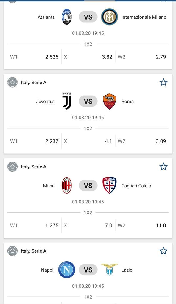 MisturBets's tweet photo. GIVEAWAY!!

N1000 1x Credit To 10 Lucky Winners 

Predict "5 ODDS" On 1xBet (Only ITALY. Seria A) Screenshot The Full Betslip So We Can See The Events

NOTE: *You Must RT This Post, And Reply Using The Hashtag #MisturBets5OddsChallenge 

*FOUL &amp; CARD Market Are Excluded. https://t.co/6h6dbghm4X