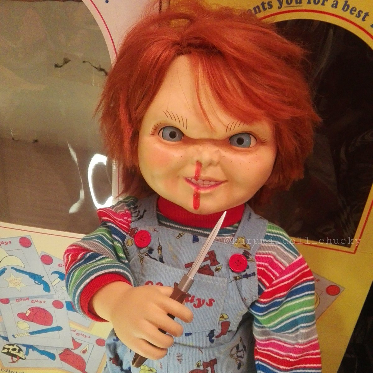 Kurumi Doll Chucky チャッキー鼻血 あとナイフ見つかりました 今更 チャッキー Chucky Kurumi Doll Chucky チャッキー鼻血 あとナイフ見つかりました 今更 チャッキー Chucky