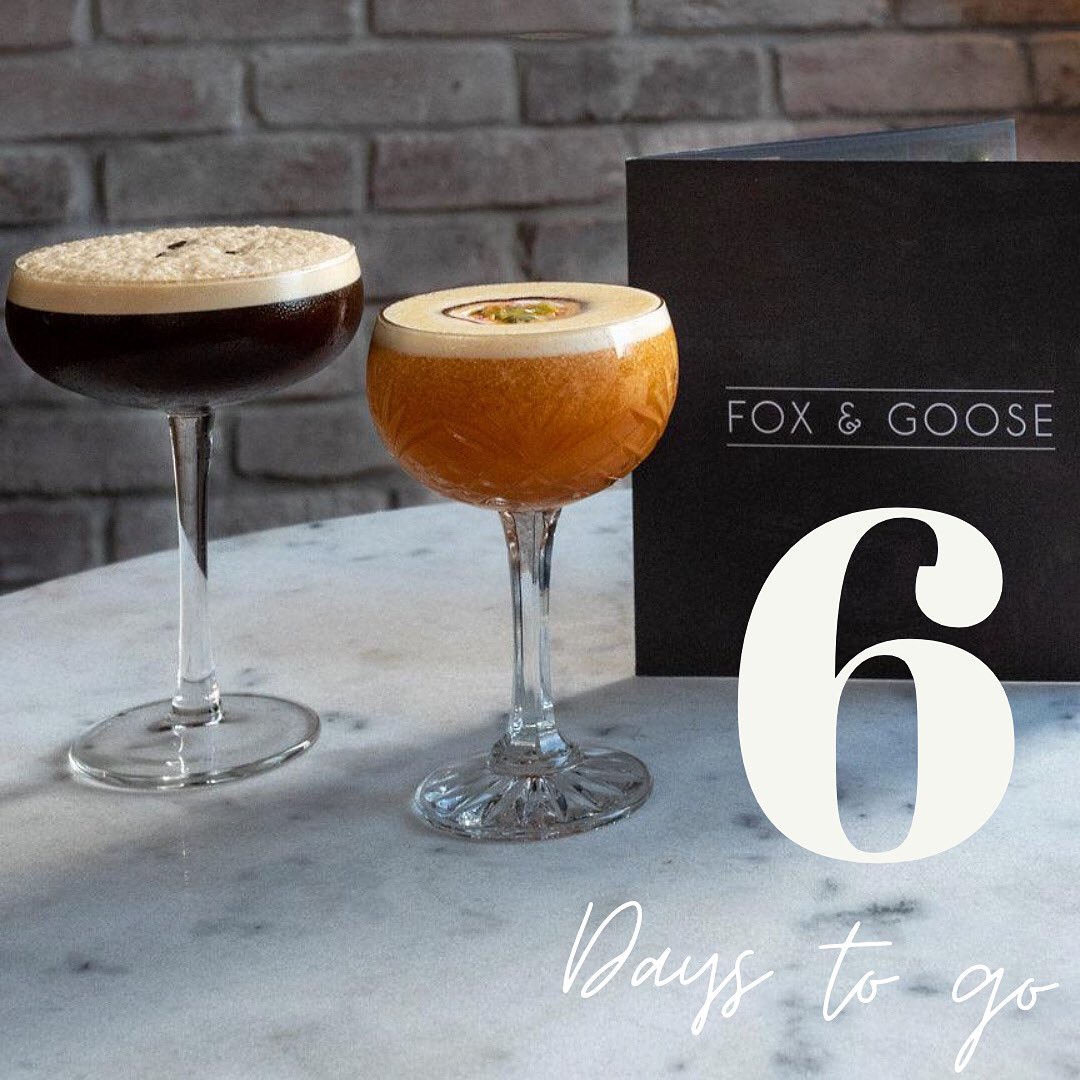 Only 6 days to go! Will you be enjoying one of our delicious cocktails at The Fox &amp; Goose next weekend? 🤎🧡
—————————————————
Reservations now being taken!

☎️ 01245 248245