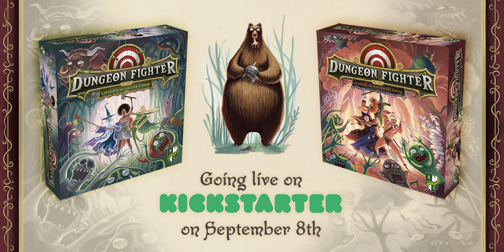 horribleguild's tweet photo. #DungeonFighter is back! The brand new version of the (in)famous party-dexterity-adventure-humor-board game is going live on #Kickstarter on September 8th!

Subscribe to stay updated &amp; get a free promo with your pledge! https://t.co/wAgWrN7voW

#horribleguild #rollordie https://t.co/s5MEoHFODZ