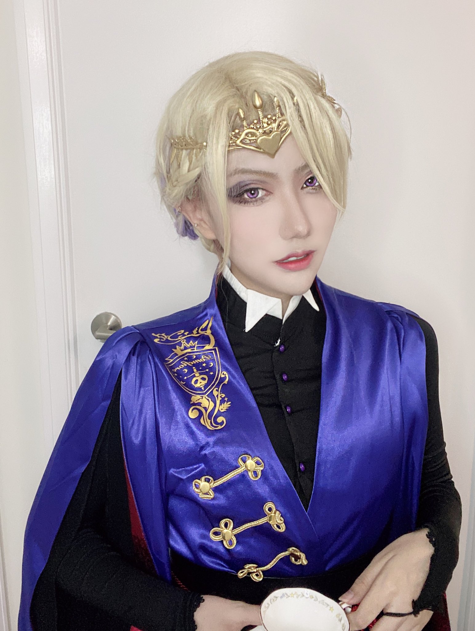 【プロ美容師監修】　ツイステ　ヴィル　シェーンハイト　コスプレ　ウィッグ ツイステッドワンダーランド ツイステ ポムフィオーレ寮 ヴィル