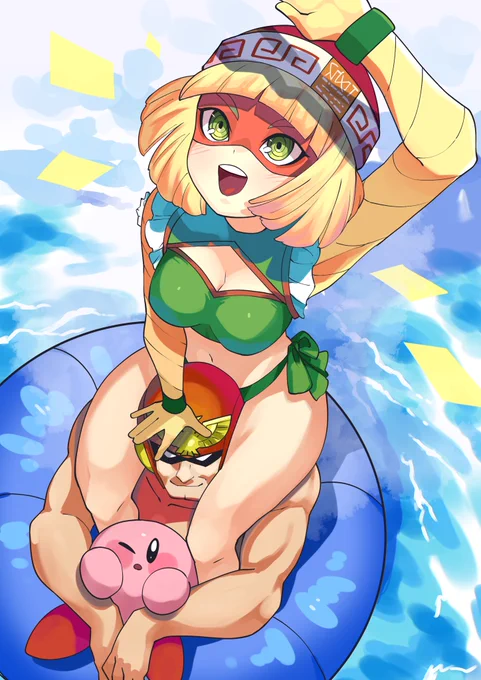 海でバカンスなミェンミェンとPV組 