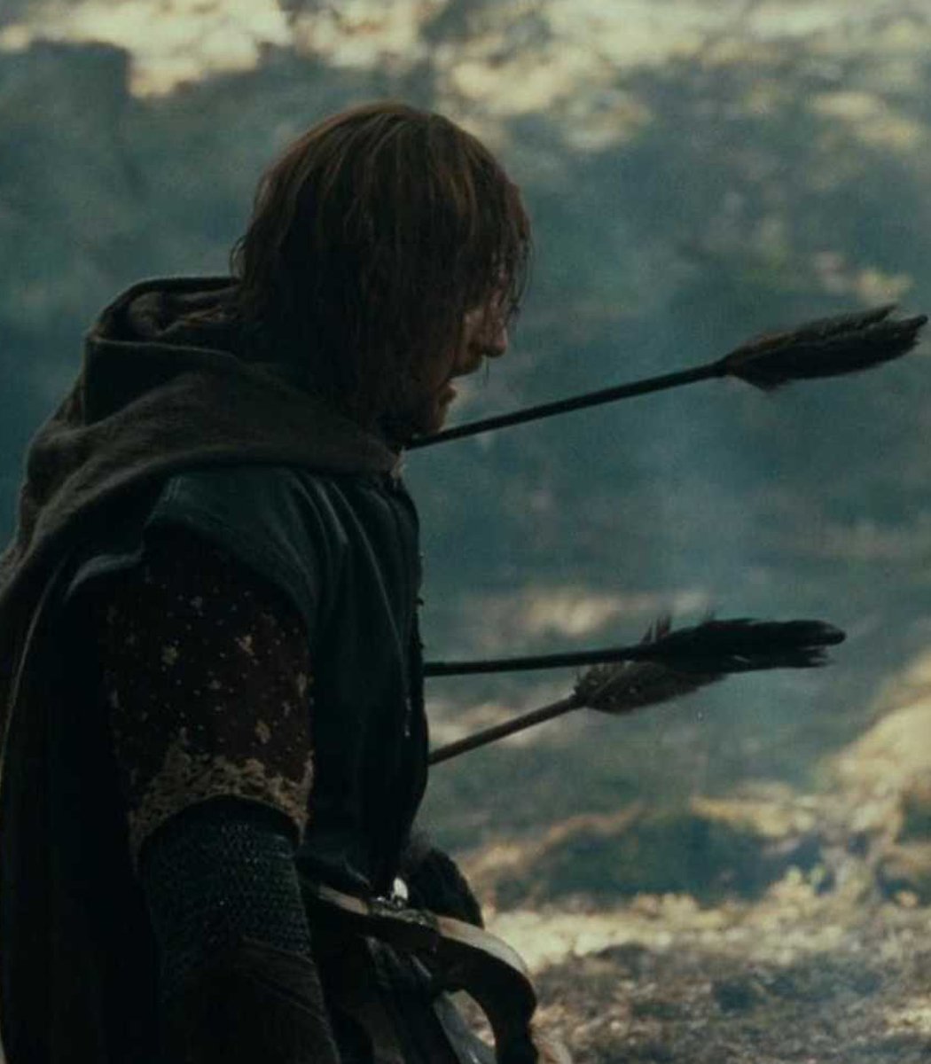 In Lord of The Rings, Sean is shot with arrows!We have these lint arrowheads found in an Early Bronze Age barrow near Scarborough. The central tang would have attached to a wooden arrow shaft and the barbs ensured the arrow stayed in the prey, causing maximum damage!