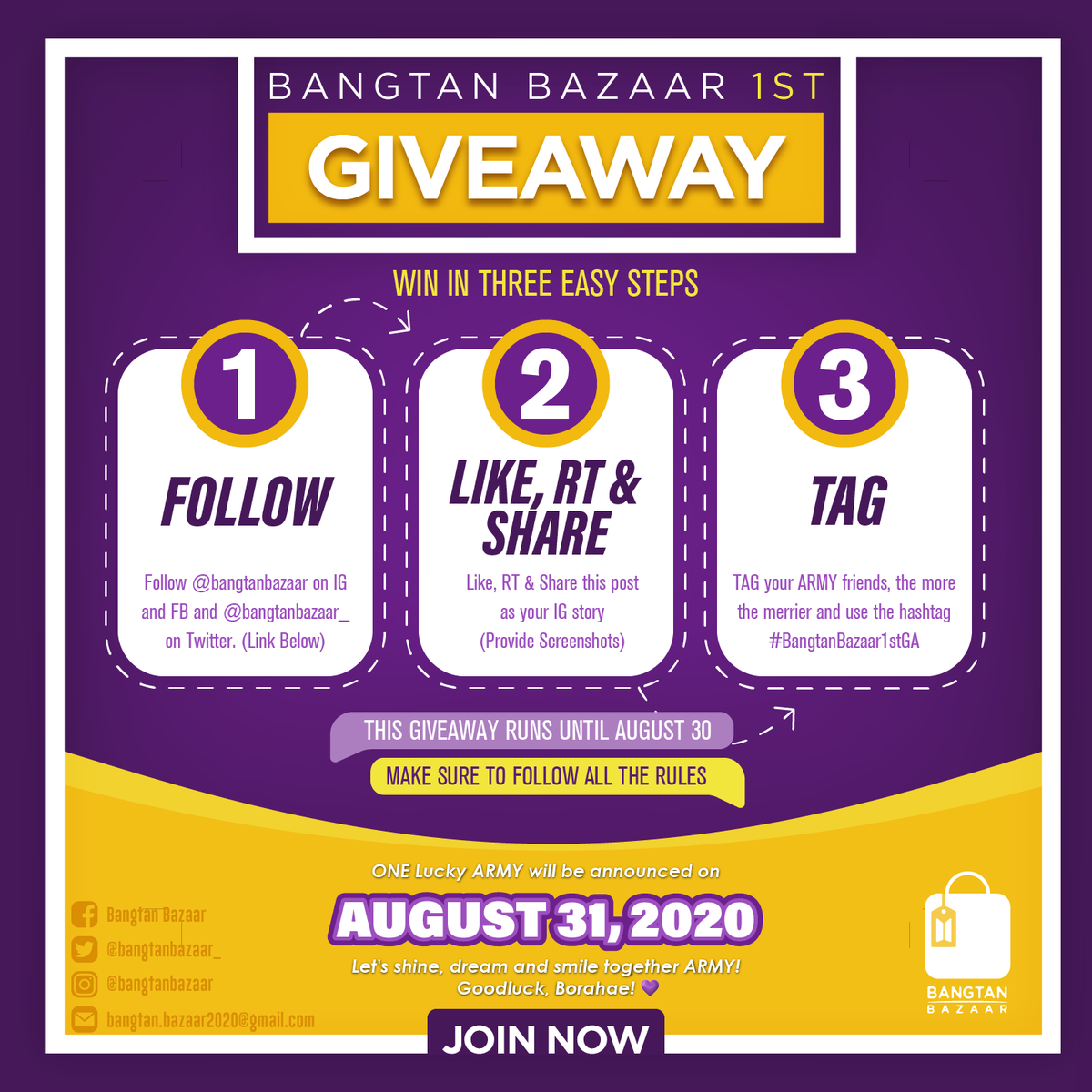 bangtanbazaar_'s tweet photo. Giveaway Merch and Mechanics
โa thread
#bangtanbazaar #bts #btsmerchandise #btsarmy #army #bt21 #bt21merch #kpop #kpopmerch #v #jungkook #jimin #suga #jin #rm #jhope #bangtanboys #bangtan #bangtansonyeondan #mapofthesoul #motsarmybomb #mots #motslightstick #mapofthesoul7 https://t.co/WvMUpA4Hia