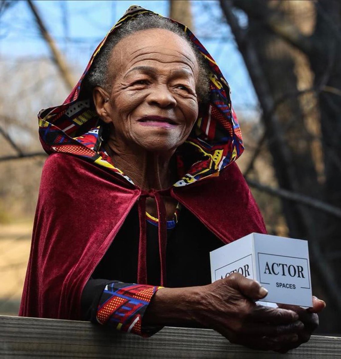 The legendary South African actress Mary Kuksie Twala-Mhlongo, portrays an elder whom Simba presents his fetish (nkisi as called by the BaKongo of Zaire) to prove he is ready for his inheritance. Mary passed away on July 4th, and leaves behind a legacy of respect 