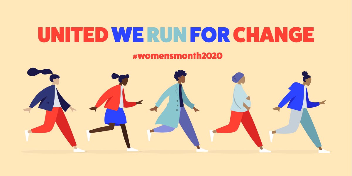 IWPGSouthAfrica's tweet photo. As we celebrate women this month we also acknowledge and pay tribute to all the strong and empowered women working together in the fight against GBV. 
United we run for change!
#womensmonth2020 #unitedforchange #stopGBV https://t.co/nLQ6oKSJhA