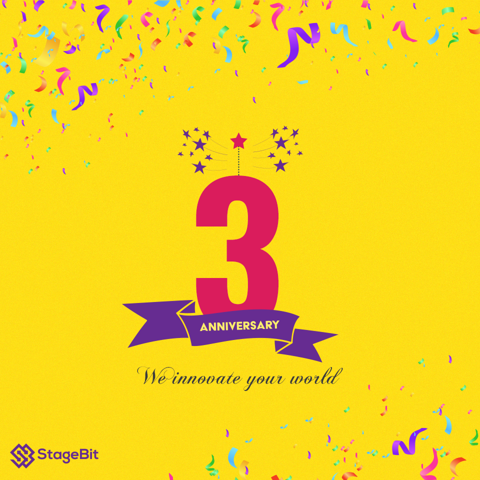 stagebitcom's tweet image. Happy 3rd Anniversary! 3 years of togetherness, 3 years of happiness, 3 years of making dreams come true, 3 years of sharing,  3 years of trust, 3 beautiful years. :)  
Best wishes for another successful year.
#stagebit #3rdAnniversary #bestphpdevelopmentcompany #php