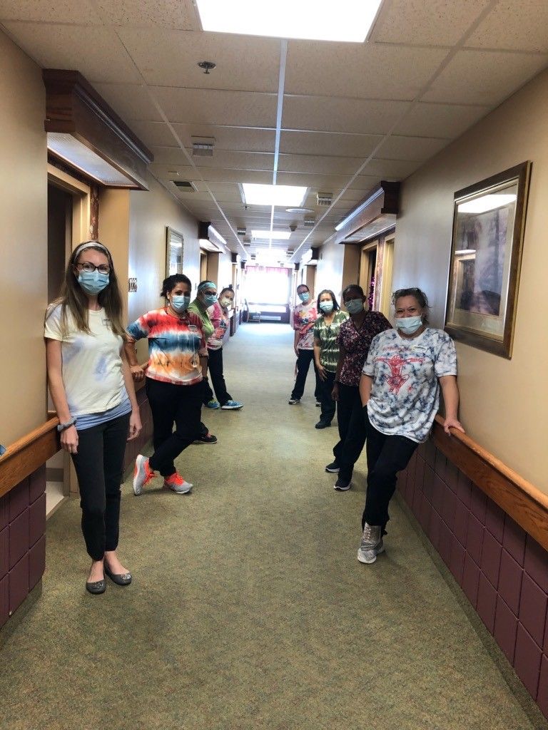 Taunton_Mills's tweet image. Wednesday was Tie Dye Day throughout the Village. Here's a couple pictures from a couple of LTC neighbourhoods and the LTC leadership Team! #ThemeDaysAreFun #maskupCanada #TauntonStrong