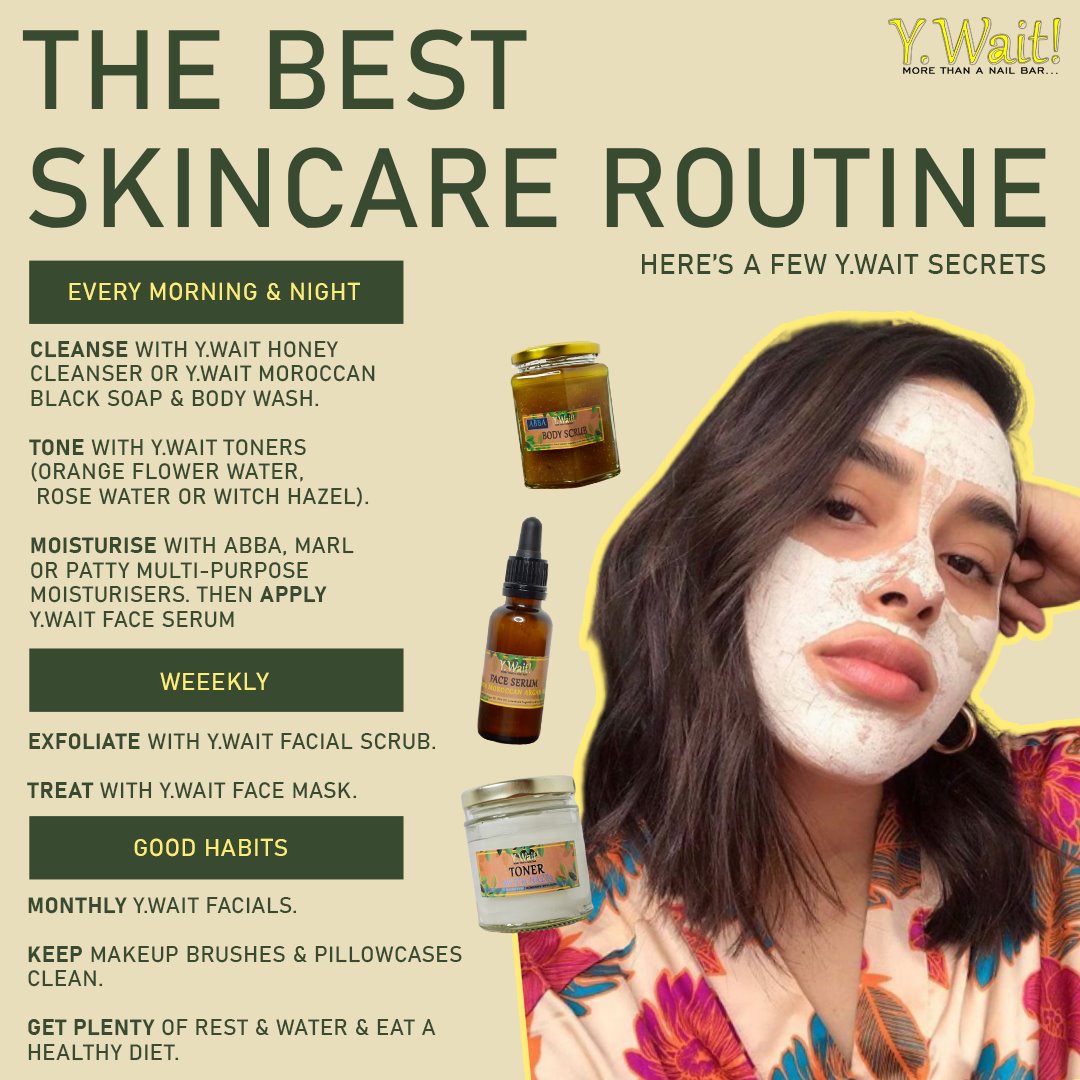YwaitBeauty's tweet photo. Good morning all! It's #BlackPoundDay today and we wanted to kick off by giving you all this simple skincare routine that you can follow if you're not sure of what to buy or how often to use your products.
All available on https://t.co/wekdJqMtGD. https://t.co/aikTQVH8E5