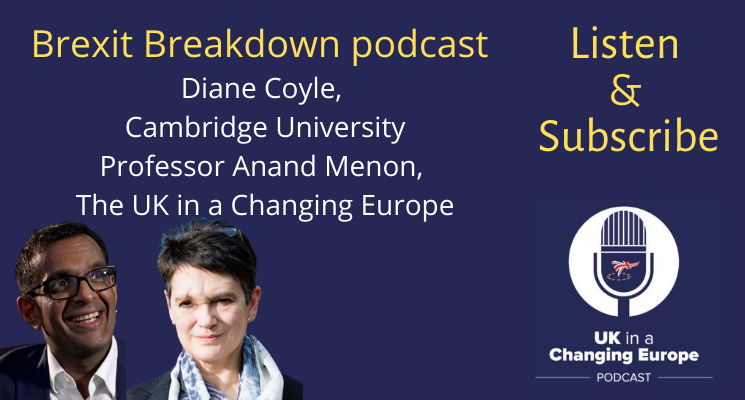 UKandEU's tweet photo. #BrexitBreakdown #podcast 📣📣📣 
 @DianeCoyle1859 @Cambridge_Uni @BennettInst with @anandMenon1 @KingsCollegeLon 

https://t.co/dITG6aEanT https://t.co/oW2Ev1Qhdy